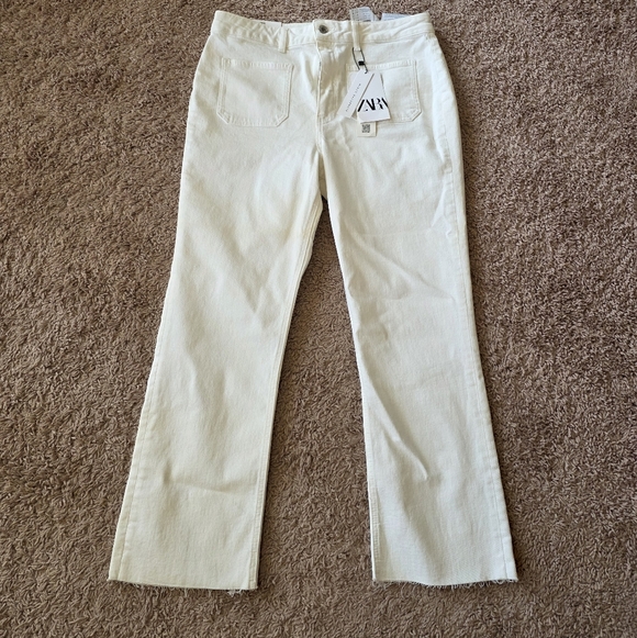 NWT ZARA Sailor Flare Pants Size 12 - Picture 2 of 13